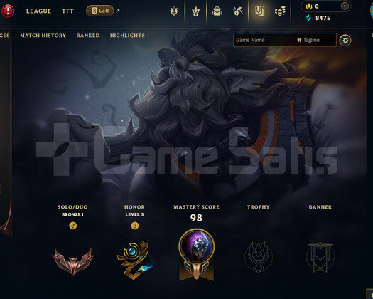 EUW Bronz 1 | 3 Kostüm - 23 Hero | LoL Hesap