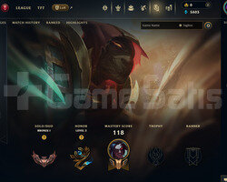 EUW Bronz 1 | 3 Kostüm - 54 Hero | LoL Hesap