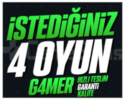 İSTEDİĞİNİZ 4 OYUN +KORUMA +HIZLI TESLİM +GARANTİ
