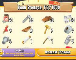 31 Level 1000 Ağıl 500 Ambar Kapasiteli Hesap