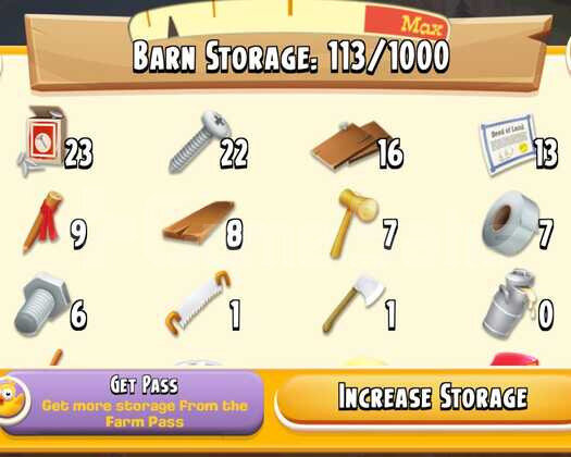 31 Level 1000 Ağıl 500 Ambar Kapasiteli Hesap