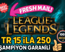 TR 15-250 ŞAMPİYON GARANTİLİ MAİLLİ FRESH HESAP!!!