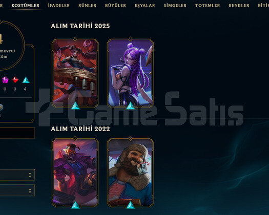 TR Unranked | 4 Kostüm - 24 Hero | LoL