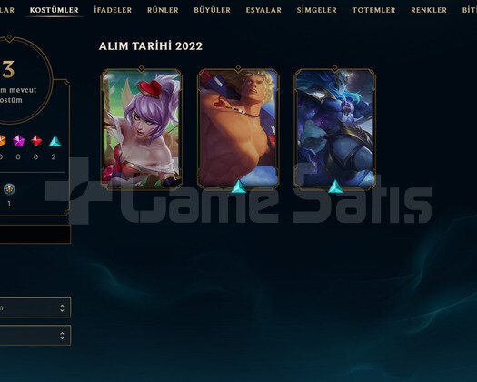 TR Unranked | 3 Kostüm - 24 Hero | LoL