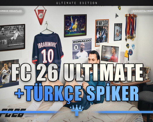 Türkçe Spikerli FC 26 Ultimate Edition Garantili