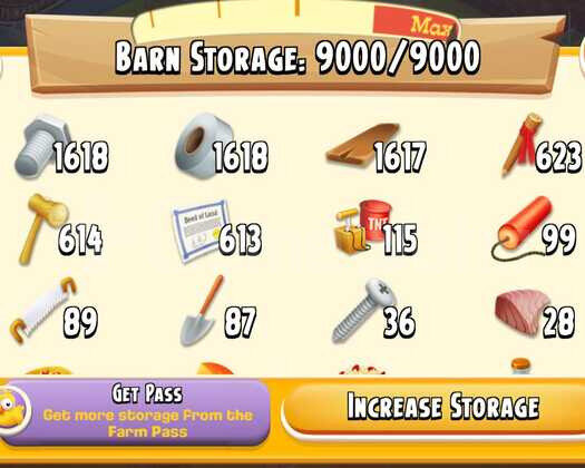 100 seviye 9000 ağıl 3000 ambar