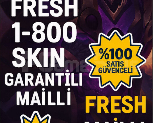 TR 1-800 SKİN GARANTİLİ MAİLLİ FRESH HESAP!!!