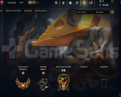EUW Gold 1 | 6 Kostüm - 36K Mö | LoL Hesap