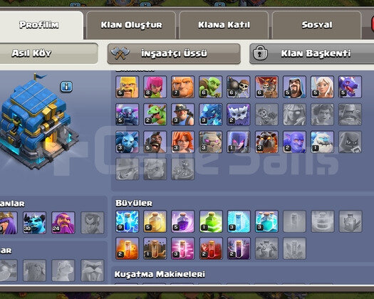 CLASH OF CLANS AFK HESAP