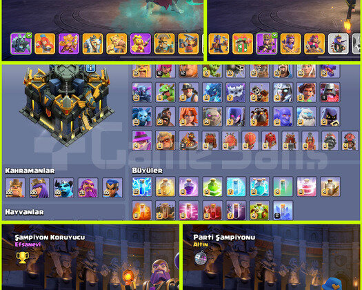 IDSİZ!! +25 KOSTÜM!! +7 ARKAPLAN!! TH17 MAX + MAX!