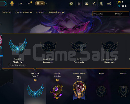 TR PLAT 4 / 2 KOSTÜM / 10K MÖ / +38 LP