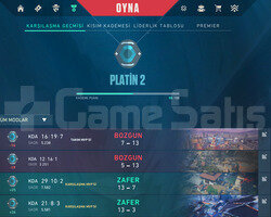 valorant fresh plat 2 hesap
