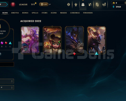 EUW Unranked | 4 Kostüm - 35 Hero | LoL Hesap