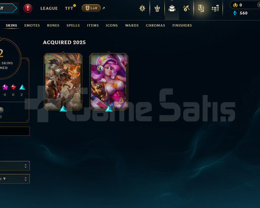 EUW Unranked | 2 Kostüm - 26 Hero | LoL Hesap