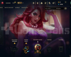EUW Unranked | 1 Kostüm - 33 Hero | LoL Hesap