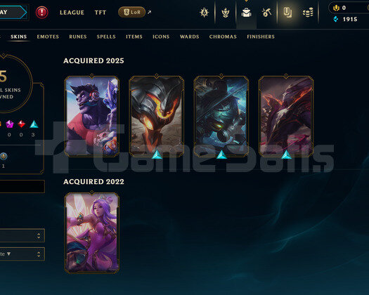 EUW Unranked | 5 Kostüm - 34 Hero | LoL Hesap