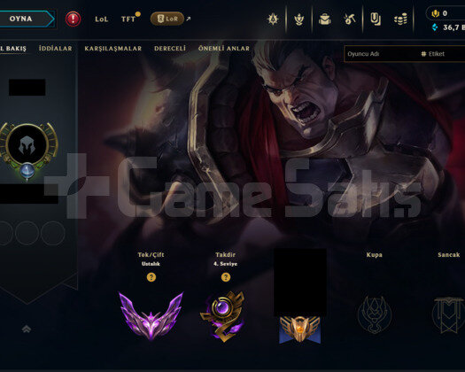 EUW MASTER +65 WR HANDMADE TERTEMİZ HESAP