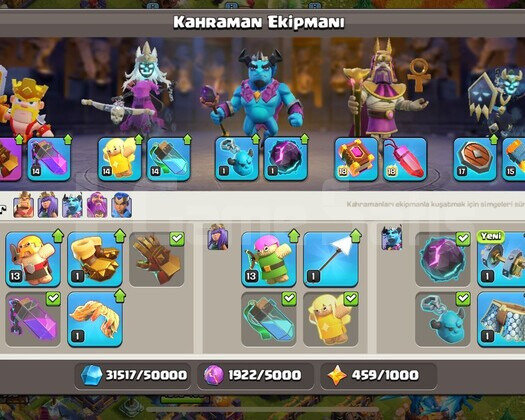 Efsane Clash Of Clans Hesabı 227 Seviye