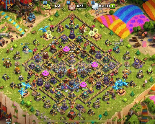 Efsane Clash Of Clans Hesabı 227 Seviye