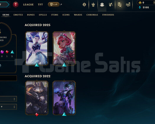 EUW Unranked | 1 Kostüm - 22 Hero | LoL Hesap