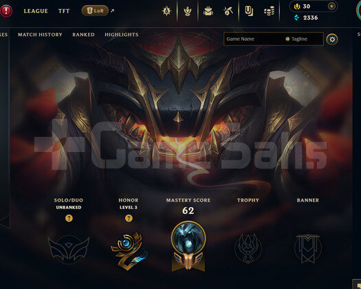 EUW Unranked | 3 Kostüm - 44 Hero | LoL Hesap