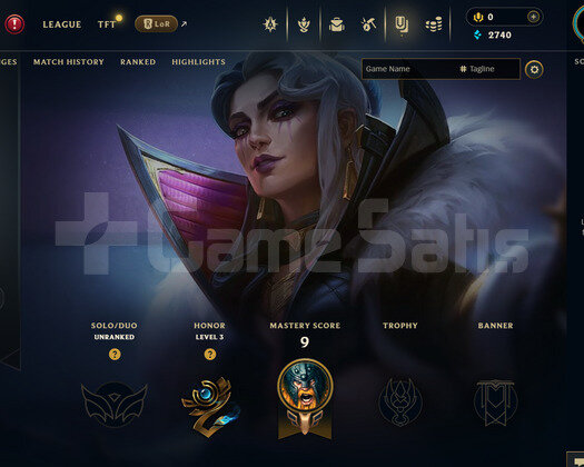 EUW Unranked | 3 Kostüm - 26 Hero | LoL Hesap