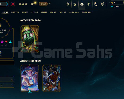 EUW Unranked | 3 Kostüm - 35 Hero | LoL Hesap
