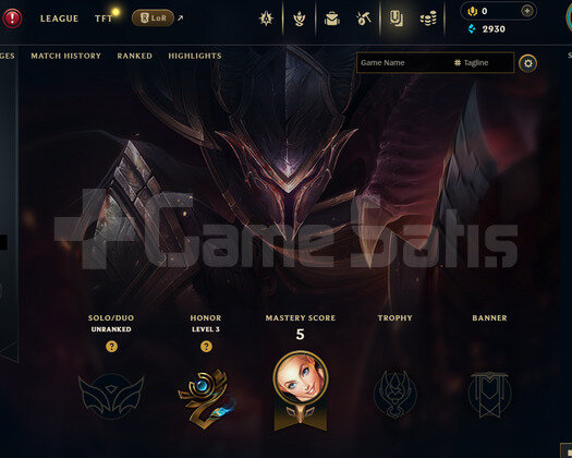 EUW Unranked | 3 Kostüm - 34 Hero | LoL Hesap