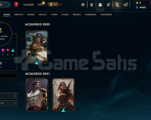 EUW Unranked | 3 Kostüm - 36 Hero | LoL Hesap