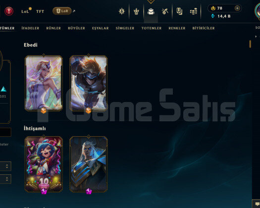 EUW | 256 KOSTÜM 14K+ ÖZ 500 LEVEL MAİL HESAP