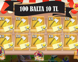 200 Adet Balta Sadece 11 TL