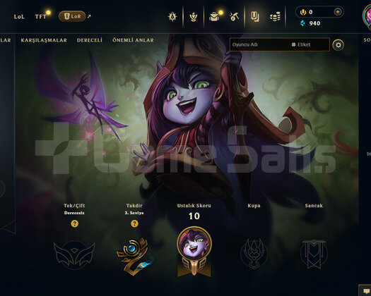TR Unranked | 1 Kostüm - 26 Hero | LoL