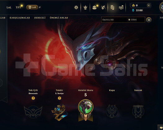 TR Unranked | 1 Kostüm - 25 Hero | LoL