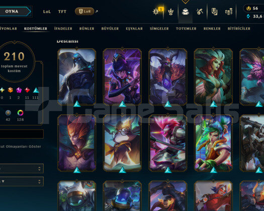 547 LEVEL / 210 SKİN / 176 HERO +MAİL +6400 SATIŞ