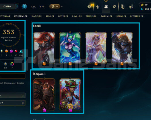 418 LEVEL / 353 SKİN / 171 HERO +MAİL +6400 SATIŞ