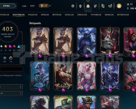 741 LEVEL / 403 SKİN / 174 HERO +MAİL +6400 SATIŞ