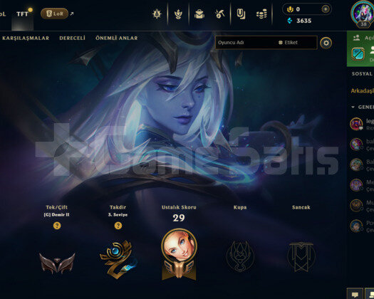 TR DEMİR 2 / 0LP / S12 HESABI