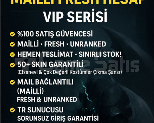 TR +50 SKİN MAİLLİ FRESH HANDMADE HESAP!!!!