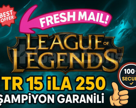 TR 15-250 ŞAMPİYON GARANTİLİ MAİLLİ FRESH HESAP!!!
