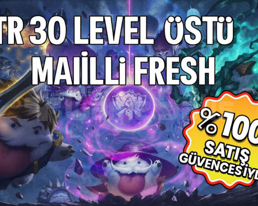 TR 30 LEVEL ÜSTÜ MAİLLİ FRESH RANKED HAZIR HESAP!!