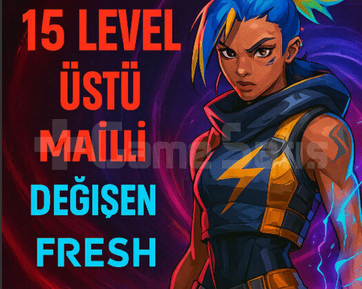 TR 15 LEVEL HANDMADE MAİLLİ FRESH HESAP!!