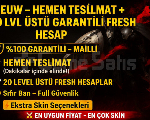 EUW 20 LEVEL ÜSTÜ GARANTİLİ MAİLLİ FRESH HESAP!!!!