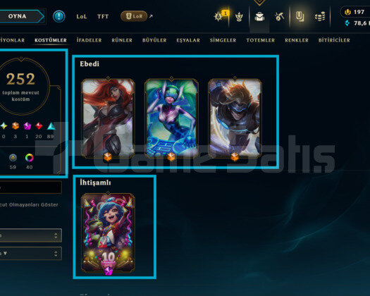 653 LEVEL / 252 SKİN / 170 HERO +MAİL +6400 SATIŞ