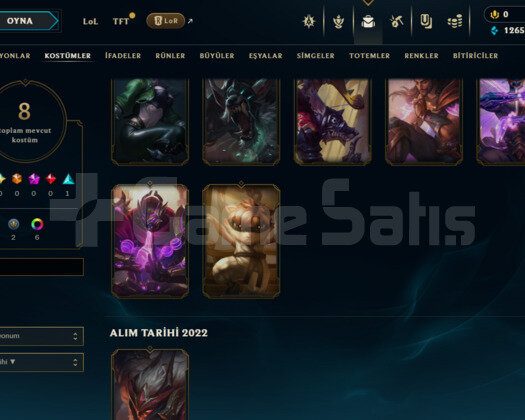 ZÜMRÜT SMURF HESAP YÜKSEK MMR LP GAİN HANDMADE