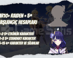 EU | MR10+ Raiden + 5* - Başlangıç Hesapları