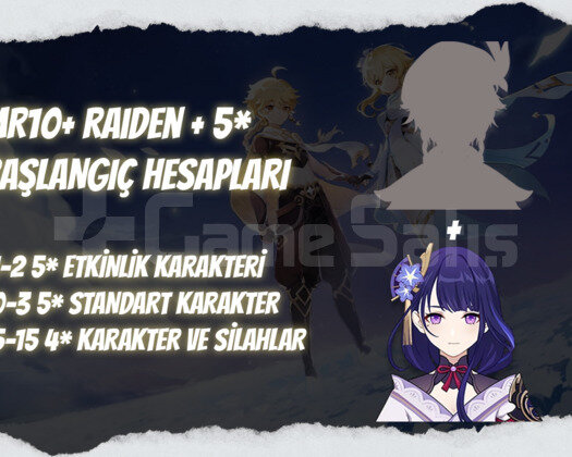 EU | MR10+ Raiden + 5* - Başlangıç Hesapları
