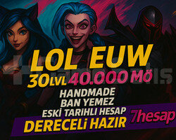 BAN YEMEZDERECELİ HAZIR EUW 40K+ MÖ 30LVL