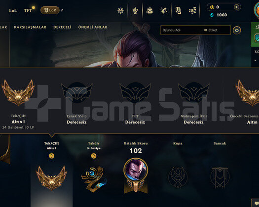 LOL/TR ALTIN 1 FRESH ACC POTANIN KRALI DARİUS