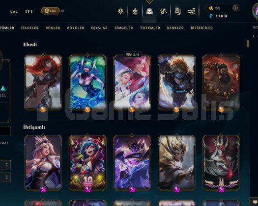 TR | 457 KOSTÜM 114K+ ÖZ 586 LVL EFSANE MAİL HESAP