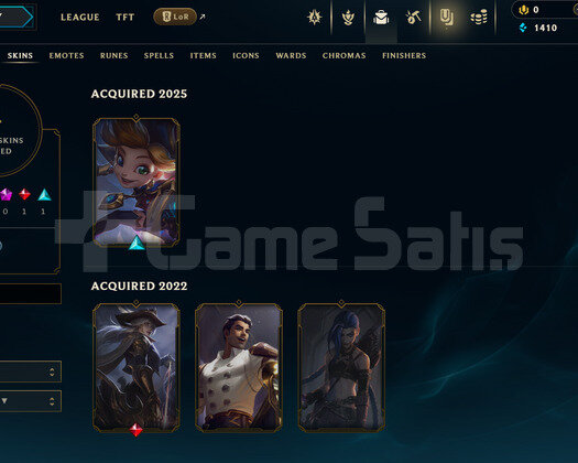 EUW Unranked | 4 Kostüm - 29 Hero | LoL Hesap
